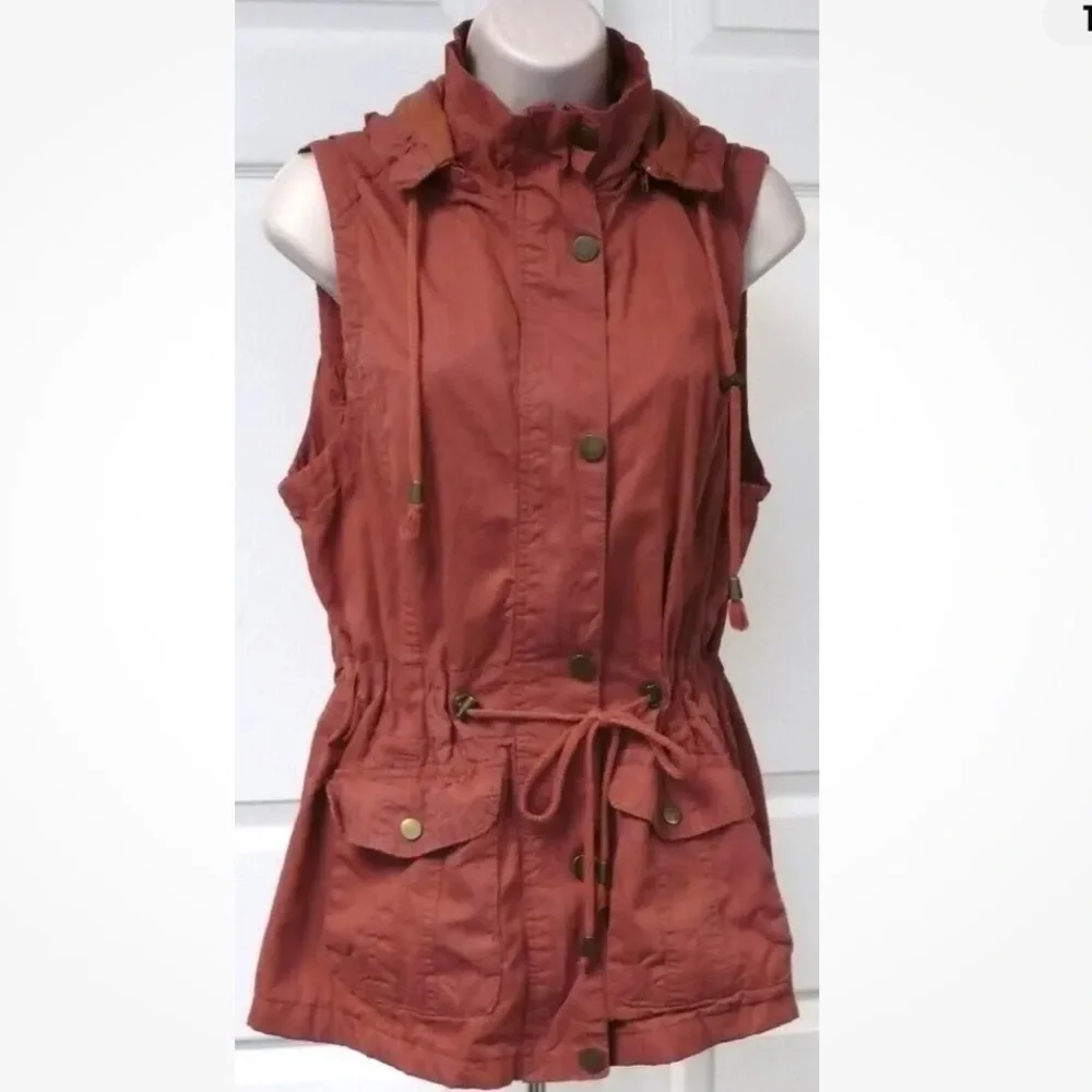 Snobbish Collection Utility Vest Size Small Rust - Picture 1 of 13